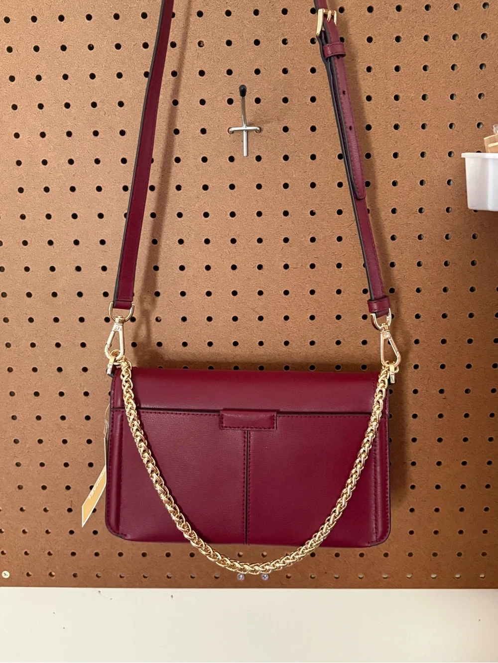 Michael Kors Sonia Medium Leather Shoulder Bag Merlot